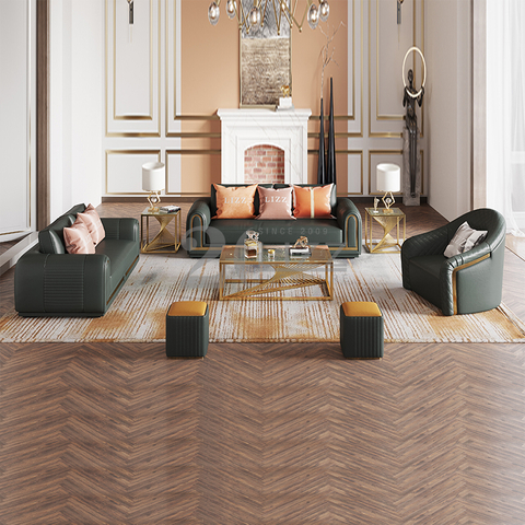 Синяя винтажная ткань высокого класса SoFa