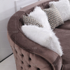 Классический маленький коричневый диван в гостиной